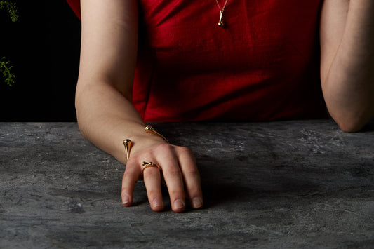 DROP MINI RING 18K ROSÉGULD