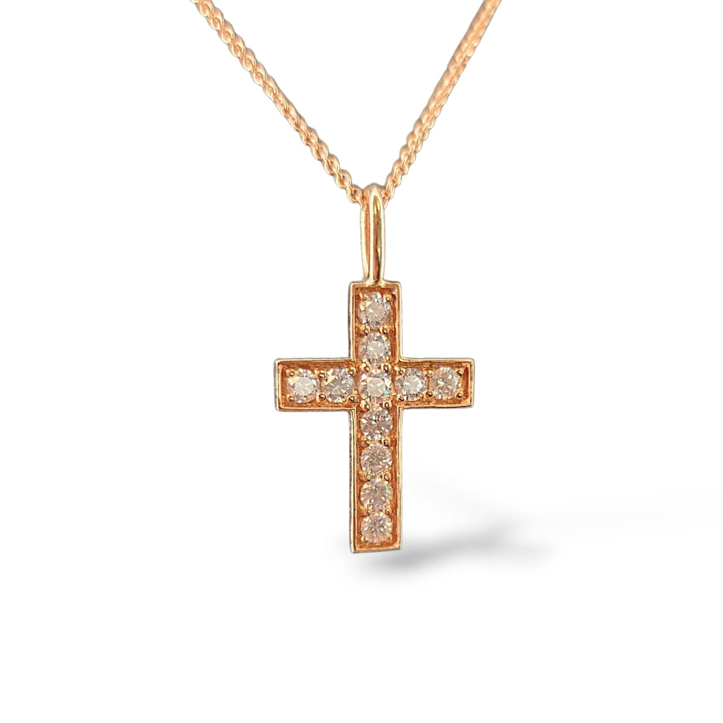 CROSS HÄNGE 18K RÖDGULD