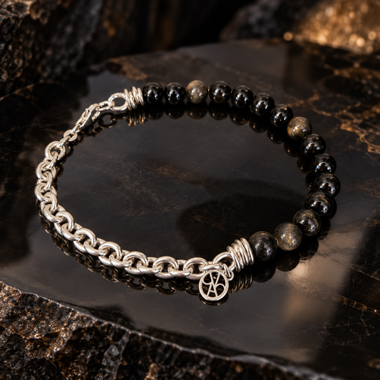 GOLDEN OBSIDIAN ARMBAND