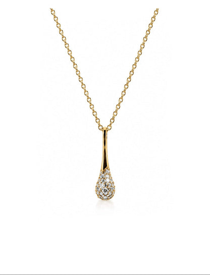 DROP HÄNG DIAMANT 18K RÖDGULD