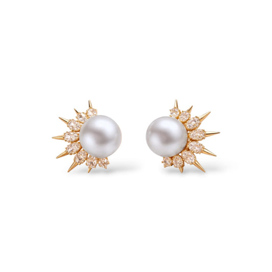 PEARL SUN ÖRHÄNGEN 18K ROSÈGULD