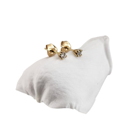 Drop Mini Diamond Earrings 18K Rose Gold