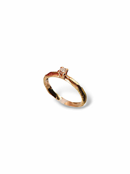 TROLLS SWEETEN 0,06CT RING ROSÉGULD