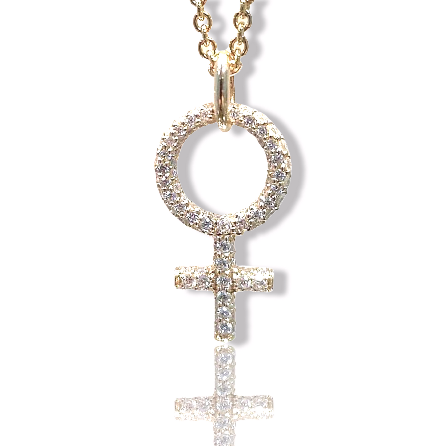 She Diamant Halsband 18K Roséguld