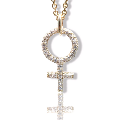 She Diamant Halsband 18K Roséguld