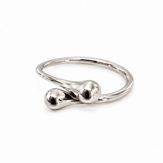 The Drop Mini Ring 18K White Gold