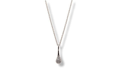 Drop Pendant Diamond 18K White Gold