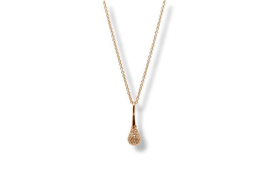 Drop Pendant Diamond 18K Red Gold
