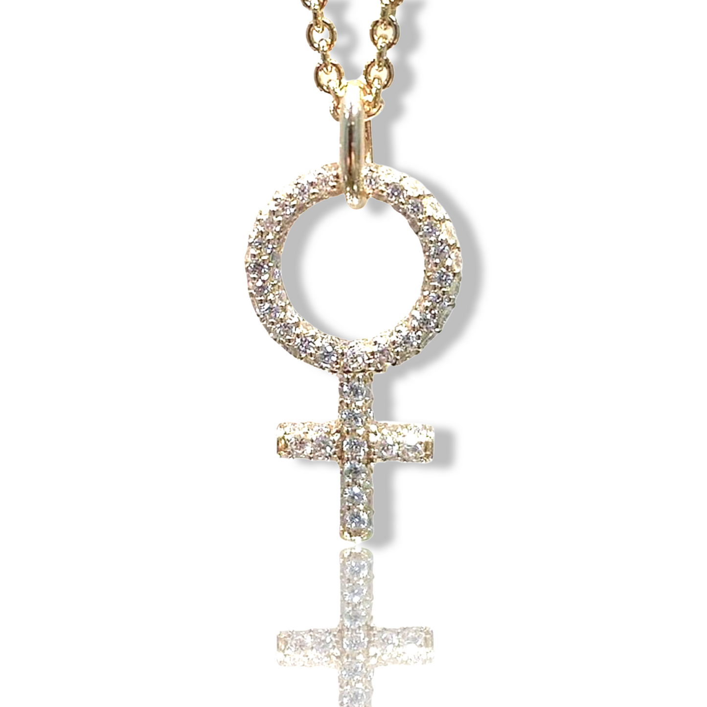 She Diamant Halsband 18K Rödguld