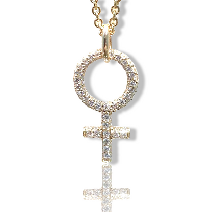 She Diamant Halsband 18K Rödguld