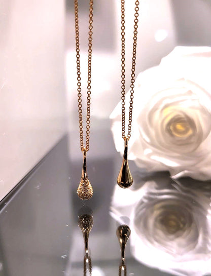 DROP HÄNG DIAMANT 18K VITGULD