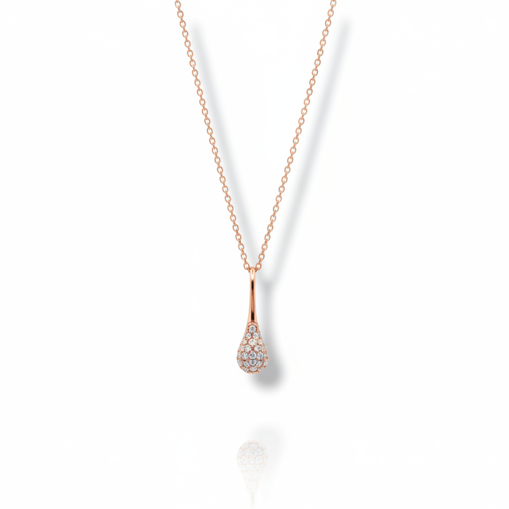 Drop Pendant Diamond 18K Rose Gold