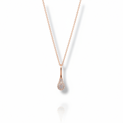 Drop Pendant Diamond 18K Rose Gold