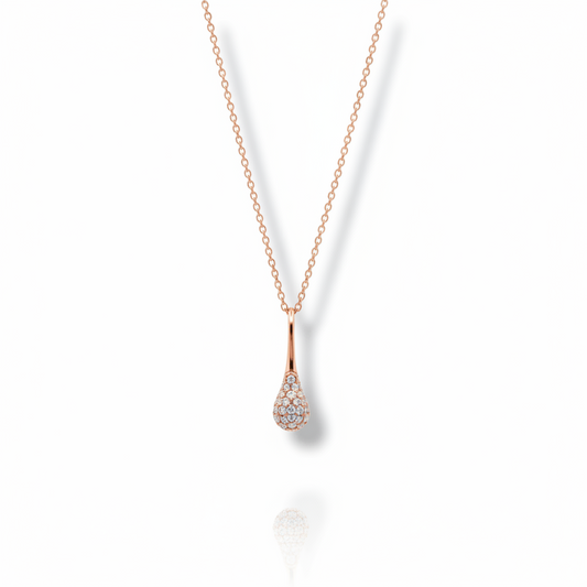 Drop Pendant Diamond 18K Rose Gold