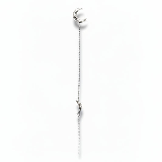 TO THE MOON AND BACK ÖRHÄNGEN 18K VITGULD